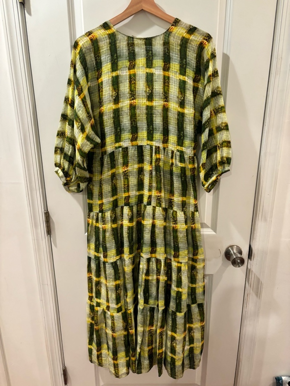 Marie Oliver Boho Tiered Maxi Dress S - Picture 3 of 9